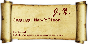Jagyugy Napóleon névjegykártya